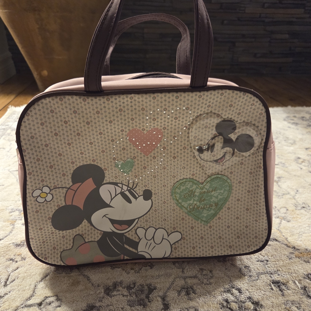 Minnie Mouse Pink and Brown Tote Bag